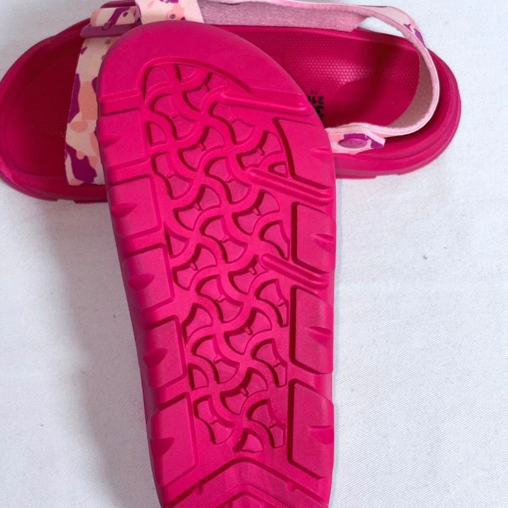 Birkenstock Mogami Sandals Size EU 33 Pink Orange Camo New Backstrap Buckle 2